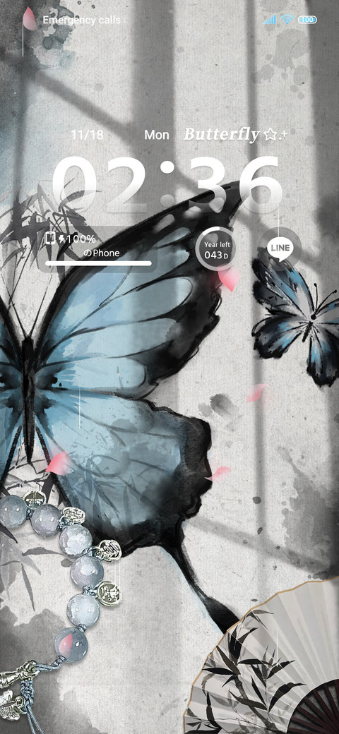 Ink wash Butterfly preview
