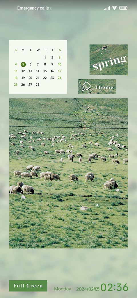 Seasonal calendar preview