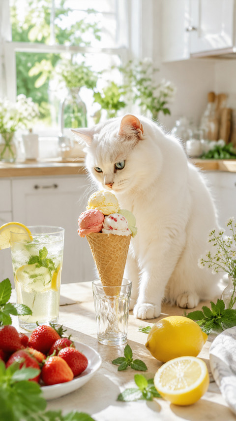 Adorable vacation cat preview
