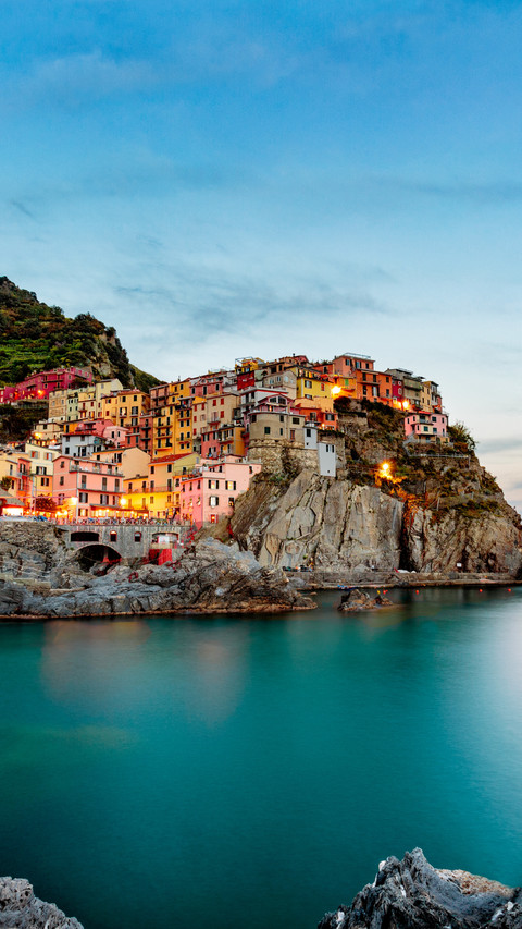Cliffside charm, where colors meet the sea preview