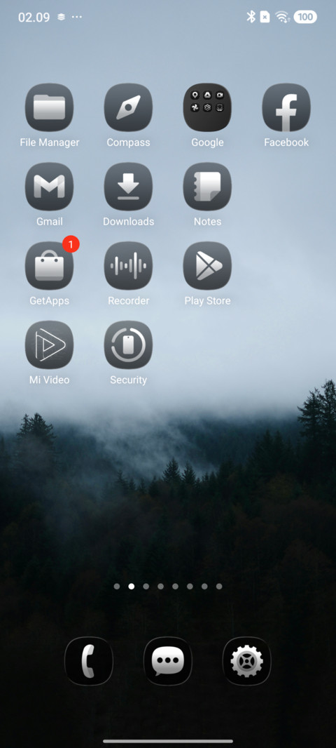 VK Dark glass MIUI Customization