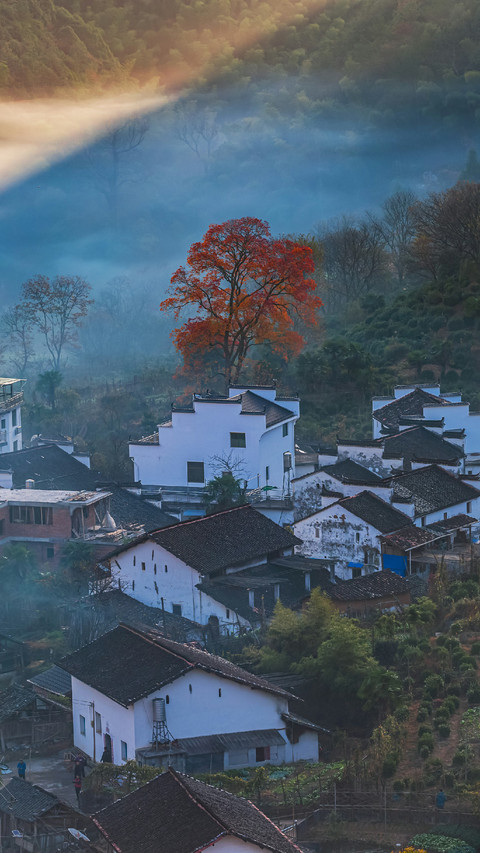 Quiet And Beautiful Small Village Under The Mountain preview
