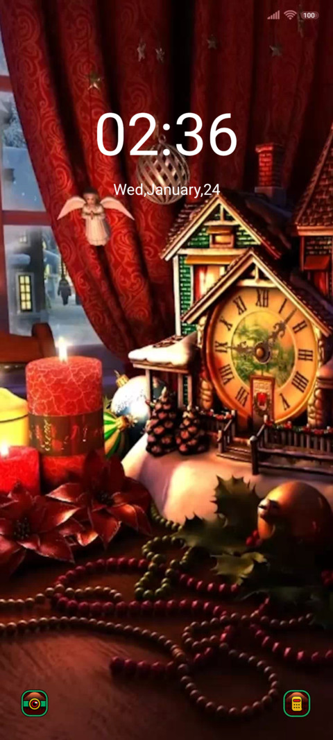 Christmas candle preview