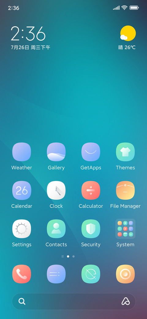Simple cyan preview