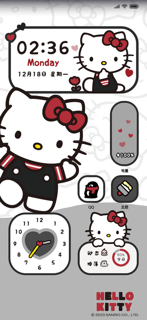 HelloKitty黑红简约 preview