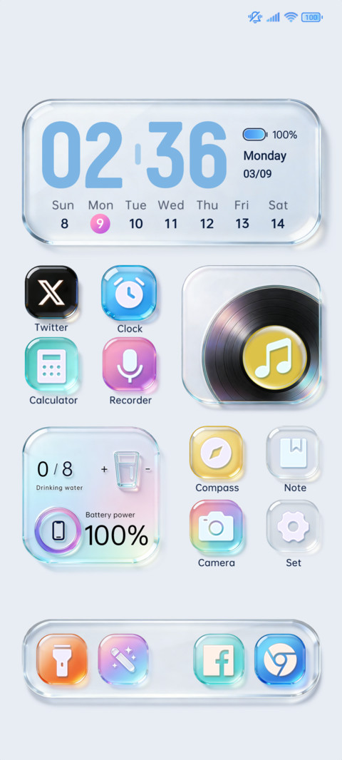 Colorful glass preview