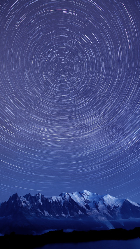 Overlooking the snow-capped mountains preview
