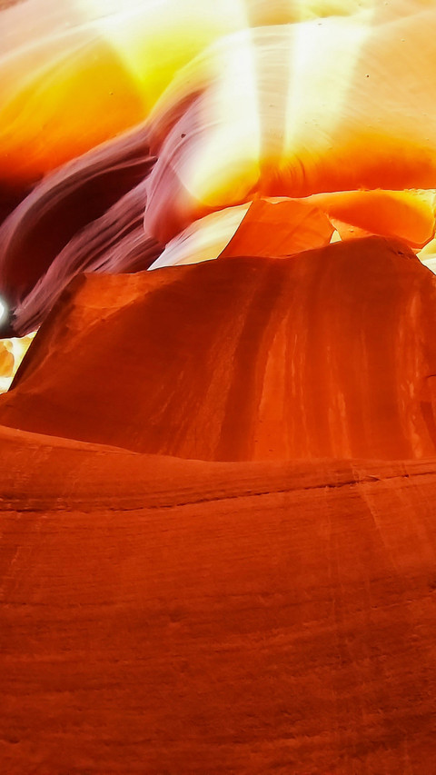 Low angle perspective view of rock formation preview