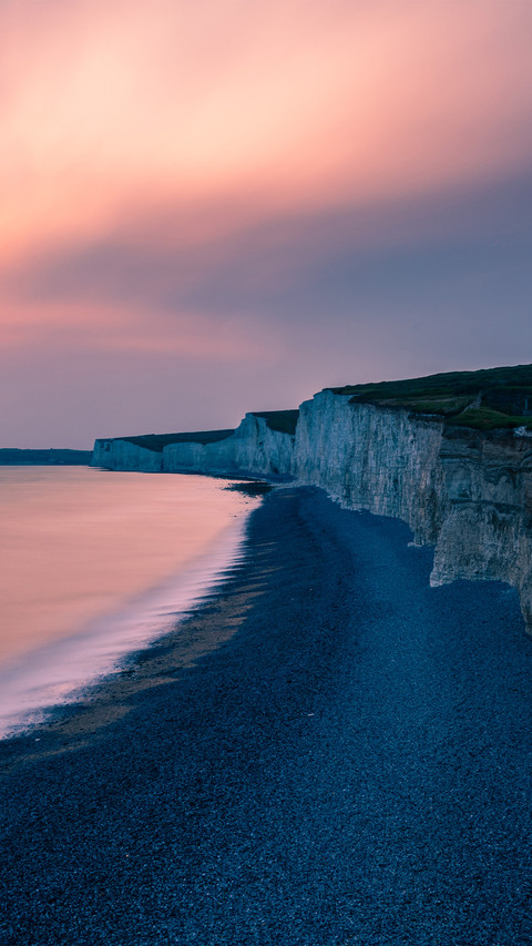 Seven sisters white cliff sunset glow preview