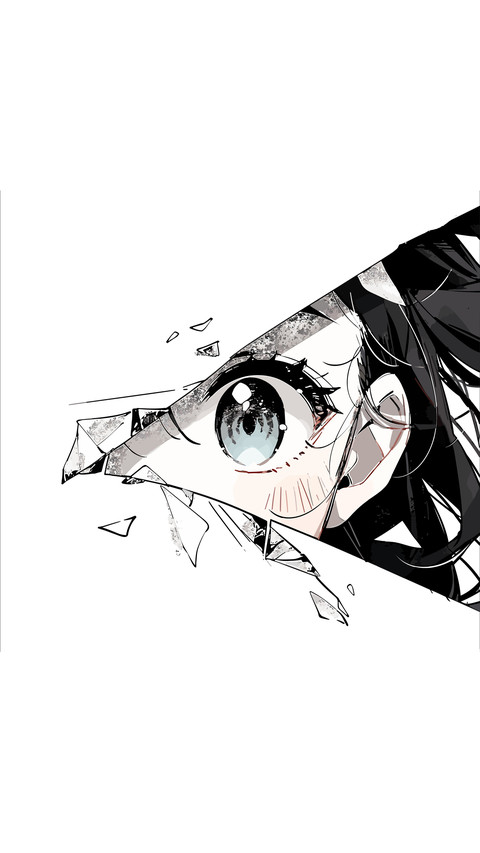 Anime girl cut preview