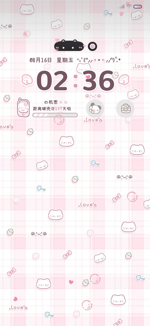 双色小猫 平铺壁纸 preview