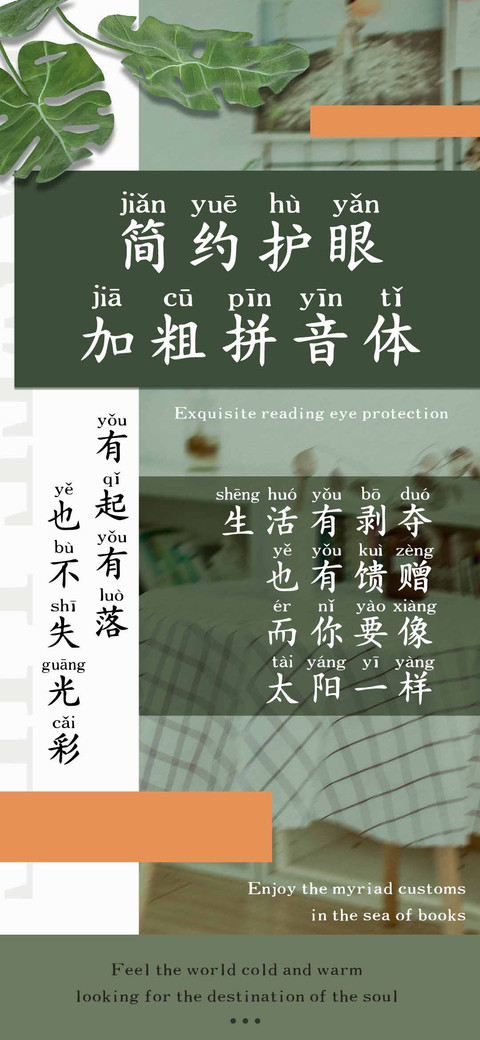 简约护眼加粗拼音体 preview