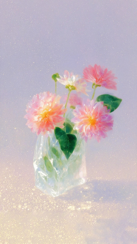 一朵花开植物插画-锐景创意 preview