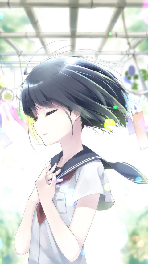 短发少女 preview
