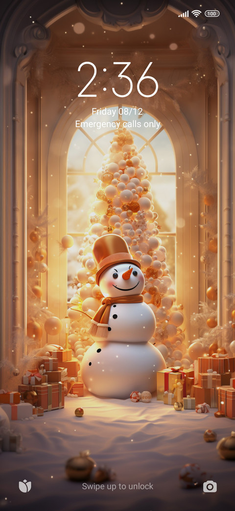 Christmas snowman preview