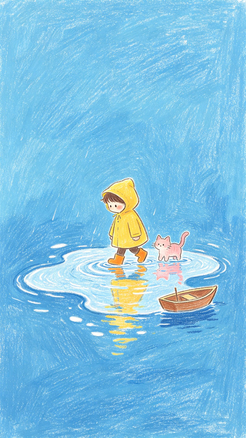 和小猫一起度过雨天 preview
