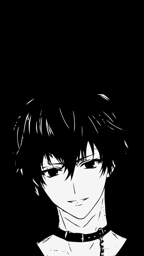 Anime teenager silhouette preview