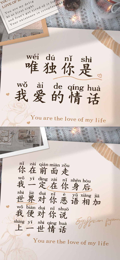 唯独你是我爱的情话 preview