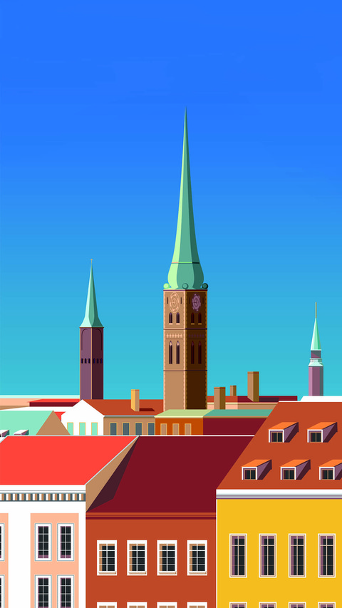 Set of Germany travel posters preview