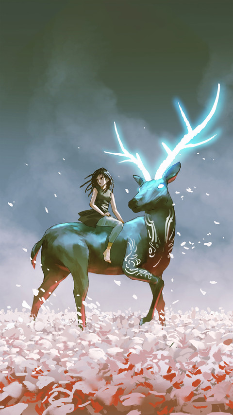 Illustration of a deer preview