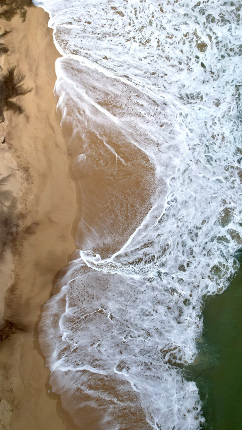 Aerial view of sri lanka beach preview