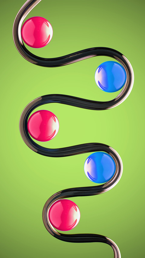 Curved dividing line preview