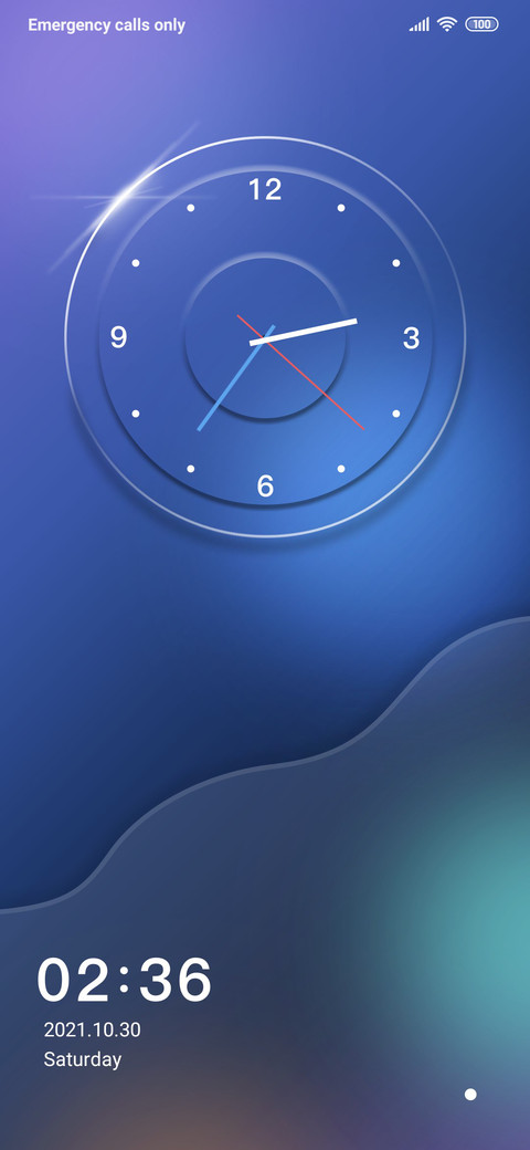Glass clock preview