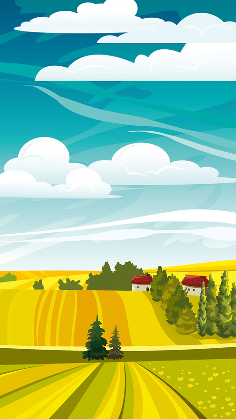 Simple natural illustration background preview