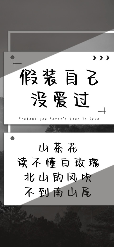 假装自己没爱过 preview