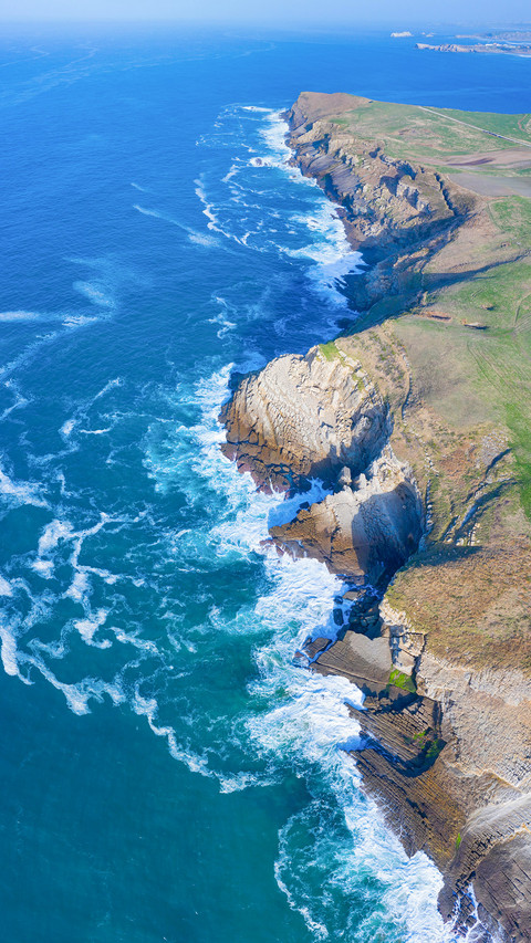 Aerial coastal view around Tagle Beach preview