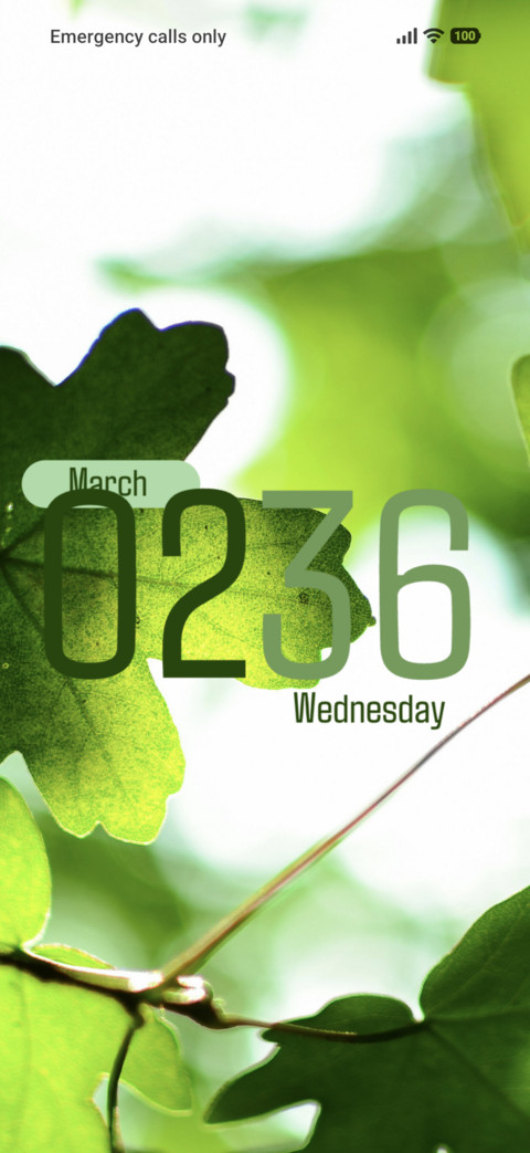 Vibrant leaf preview