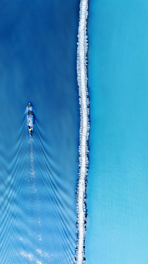 Aerial view of the ancient fiber path preview
