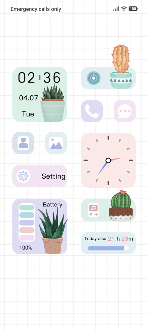 Succulent Widget preview