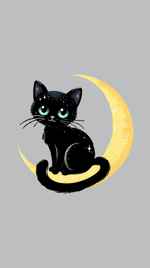 Cartoon cat illustration preview