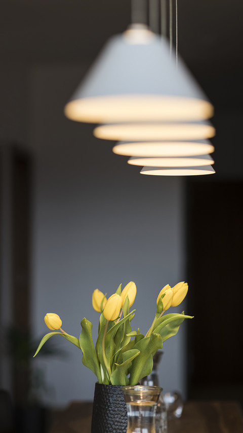 Yellow tulips on the table preview