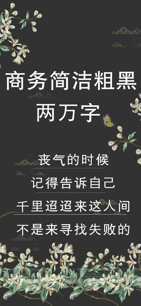 商务简洁粗黑两万字 preview