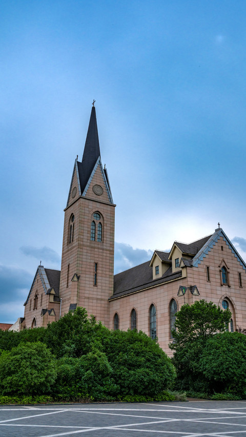 Church with Green Surroundings, Embracing Nature's Beauty preview