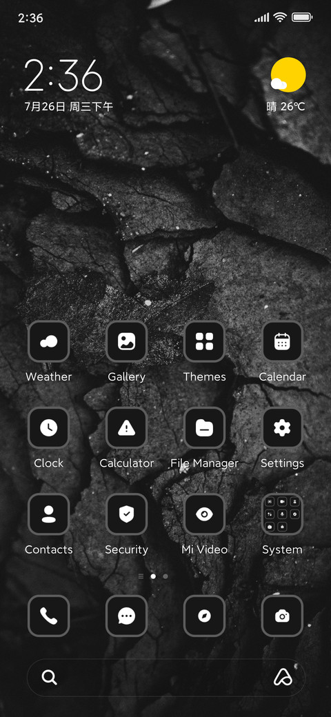 Grayscale preview