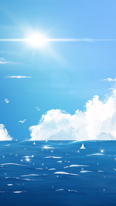 Refreshing sea view in summer preview