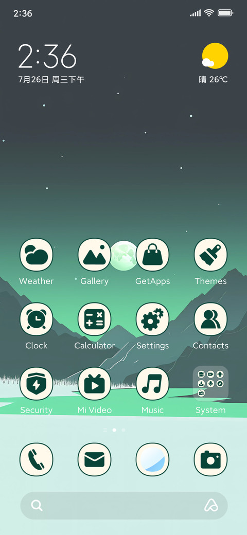 Mountain range preview