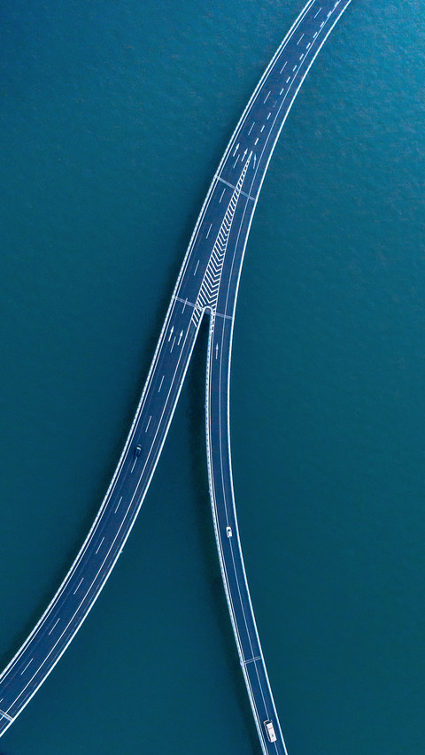 Qingdao jiaozhou bay cross sea bridge preview