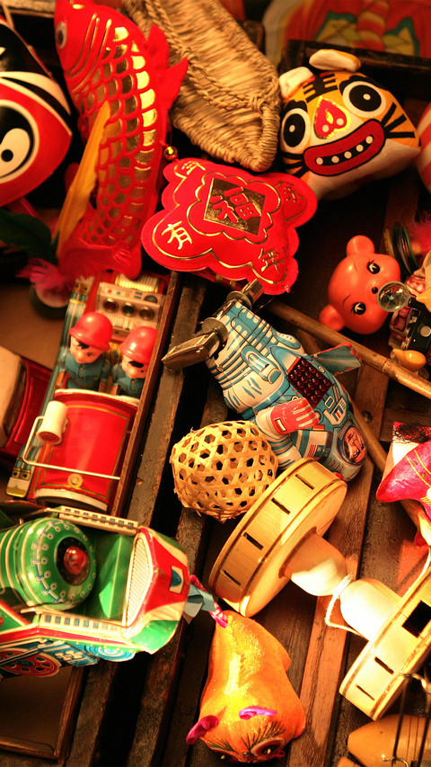 Conceptual oldfashioned toys preview