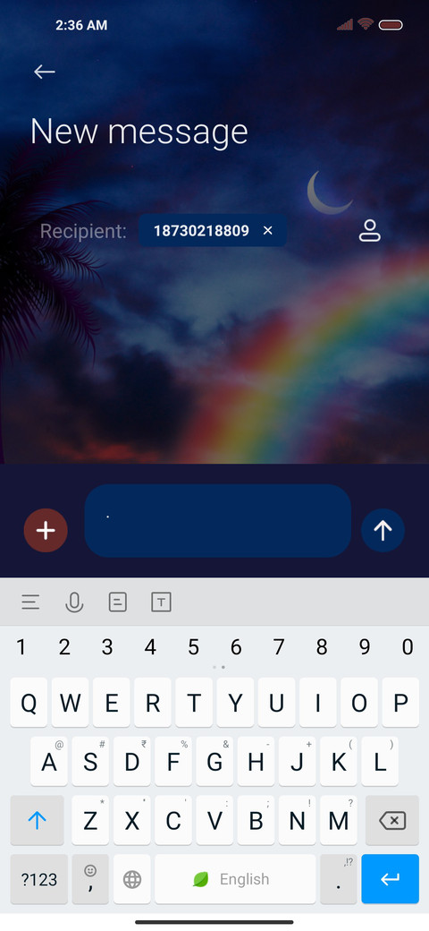 Neon beach night miui theme