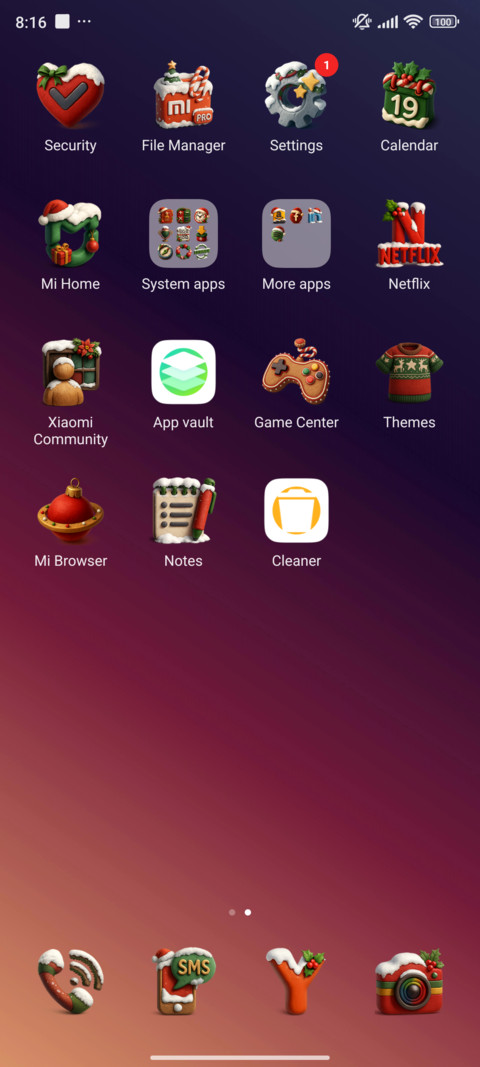 ChristmasV MIUI Customization