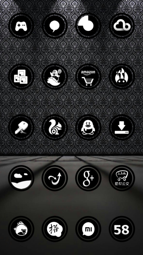 mix theme simple black miui theme